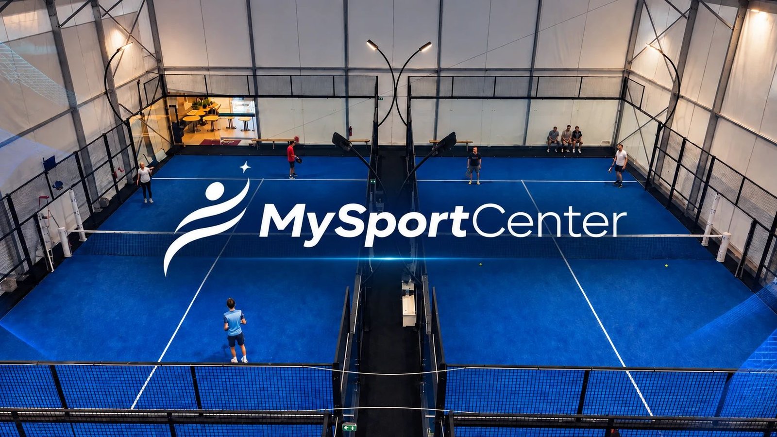 Terrains de padel indoor du complexe My Sport Center, vue d’ensemble